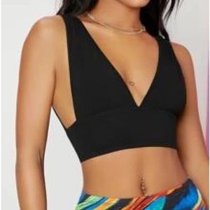 Black crop top